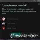 Microsoft lijkt Manifest V2-extensies zoals uBlock Origin te blokkeren in Edge