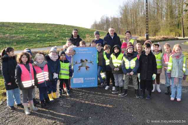 Expert Peter leert kinderen padden kennen en oversteken