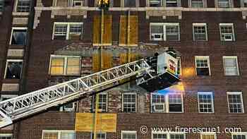 Kan. firefighters are called to 'tie back' collapsing abandoned building