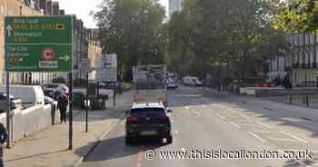 Woman in hospital after van and cyclist crash on busy Islington road