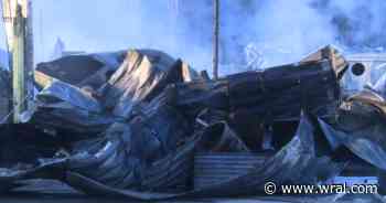 Crews battle fire at auto recycling yard in Lenoir County