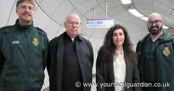 Tube passenger who went into cardiac arrest meets heroes who saved his life