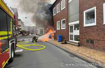 FW Bremerhaven: PKW-Brand in der Schleswiger Straße