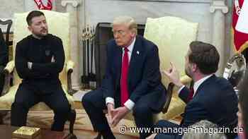 Trump und Vance attackieren Selenskyj live im TV