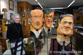 Van wie zijn deze maskers van papier-maché uit 1978?