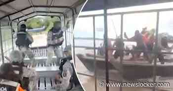 Marineboot aangevallen door smokkelaars