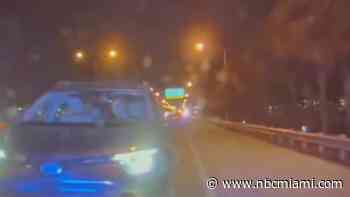 Dashcam shows trooper going after wrong-way driver on Palmetto Expressway