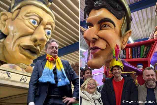LIVE AALST CARNAVAL. Premier De Wever en Conner Rousseau bezoeken carnavalshallen: “Liefde in alle kleuren, in Aalst zie je het allemaal passeren”