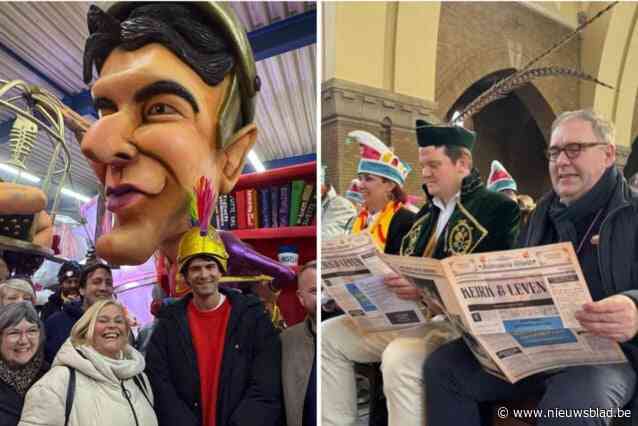 LIVE AALST CARNAVAL. Premier De Wever en Conner Rousseau bezoeken carnavalshallen, kerk barst uit zijn voegen voor Oilsjterse Mis