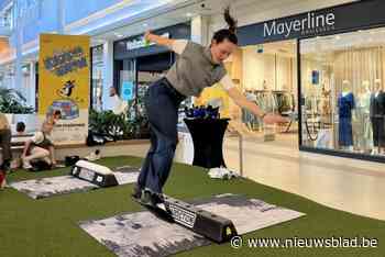 Snowboarden kan ook in Waasland Shopping