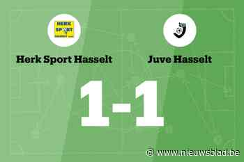 Herk Sp. speelt thuis gelijk tegen Juve Hasselt