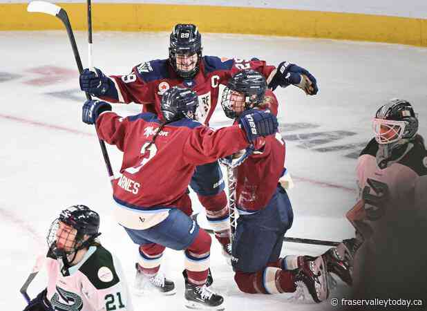 Stacey nets OT winner to lift PWHL-leading Victoire to 3-2 victory over Fleet