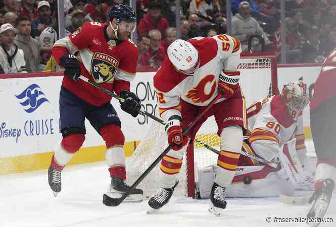 Bobrovsky stops 23 shots as Florida blanks Calgary 3-0 in Lomberg’s return