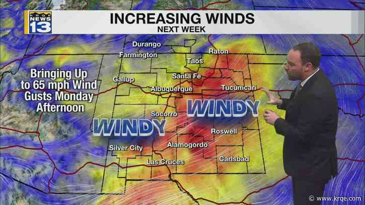Rain and snow chances returns for parts of New Mexico