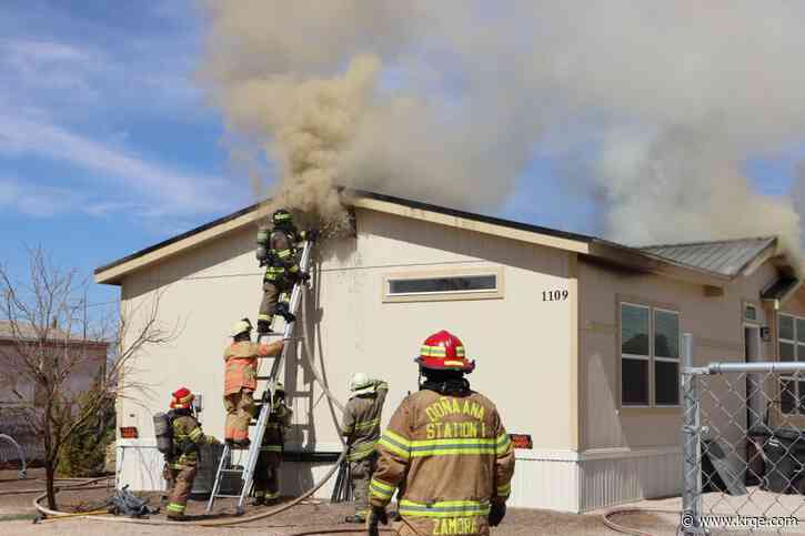 1 firefighter hurt, family displaced in house fire in Anthony
