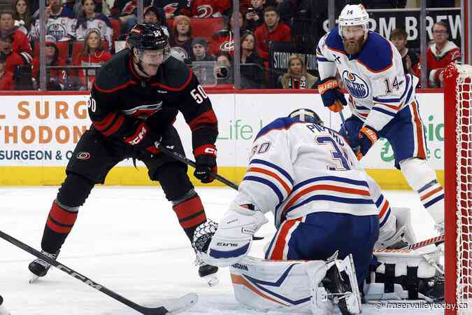 Henrique, Perry help Oilers beat Hurricanes 3-1 to snap 5-game skid