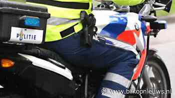 Motoragent van zijn &#039;fiets&#039; gereden