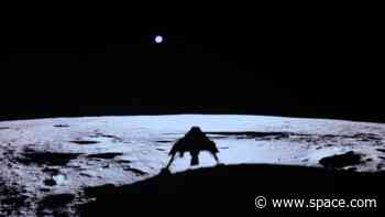 Earth shines over the moon in amazing 1st photos from private Blue Ghost lander. 'We're all in that picture.'