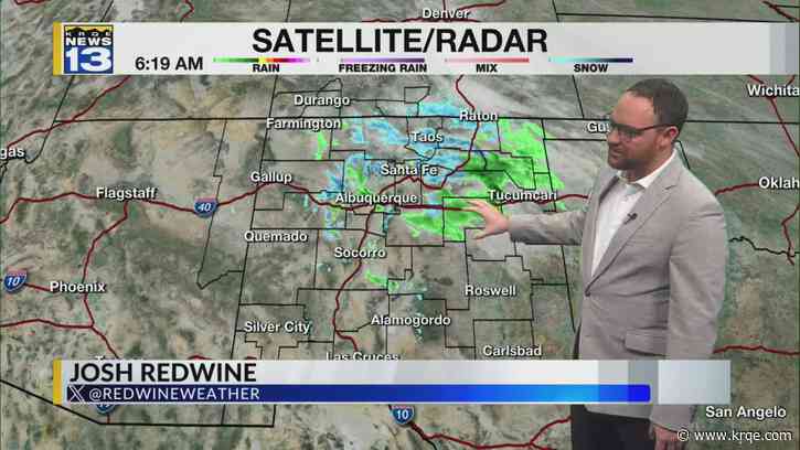 Rain and snow across parts of New Mexico