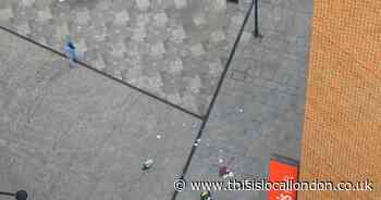 Blood splattered across pavement after boy, 17, stabbed in Canning Town