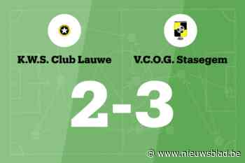 OG Stasegem wint van WS Lauwe B