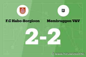 Habo-Borgloon B en Membruggen delen de punten