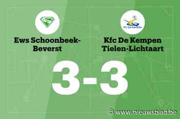 EWS Schoonbeek-Beverst en De Kempen delen de punten