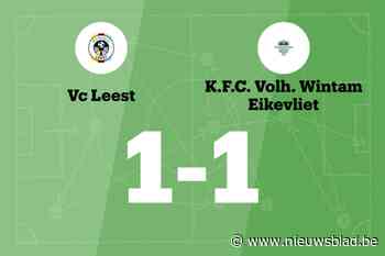 Wintam speelt gelijk tegen Leest