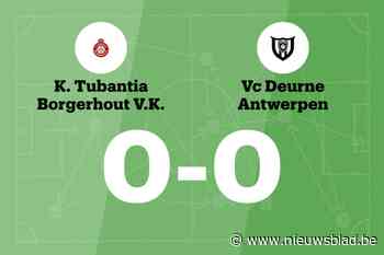 Duel tussen Tubantia Borgerhout en VC Deurne Antwerpen blijft doelpuntloos