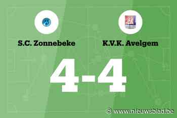VK Avelgem sleept gelijkspel uit de brand in de uitwedstrijd tegen SC Zonnebeke