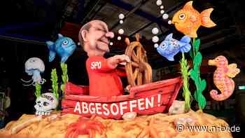 Geheime Mottowagen enthüllt: Der Karneval macht Weidel zur Hexe und lässt Scholz absaufen