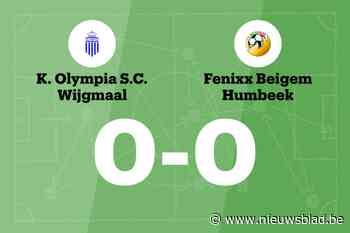 Olympia Wijgmaal en Fenixx Beigem Humbeek komen niet tot scoren