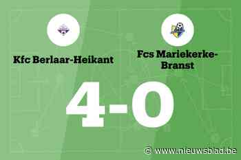Mariekerke-Branst blijft verliezen na uitnederlaag tegen Berlaar-Heikant