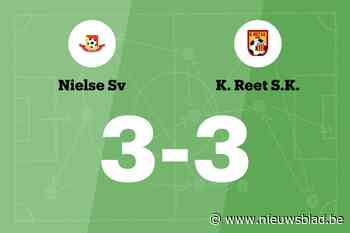 Reet sleept gelijkspel uit de brand in de uitwedstrijd tegen Nielse