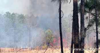 Firefighters continue to battle dozens of wildfires across NC Sunday