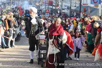 Prachtvolle Parade der Narren