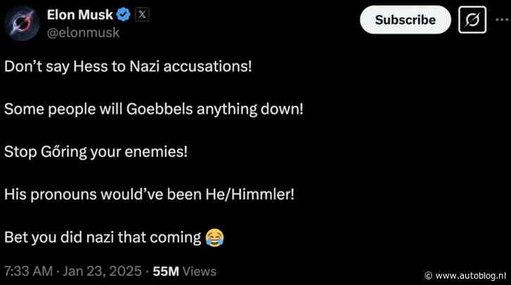 Elon Musk ontslaat licht kritische Tesla medewerker