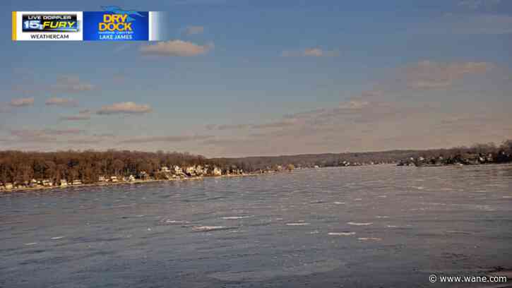 Skies clearing this evening into tonight