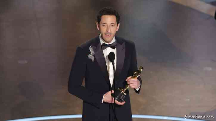 Adrien Brody wins Best Actor for The Brutalist at the 2025 Oscars