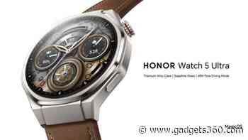 Honor Watch 5 Ultra With ECG Tracking Unveiled at MWC 2025; Honor Pad V9 Availability Expanded