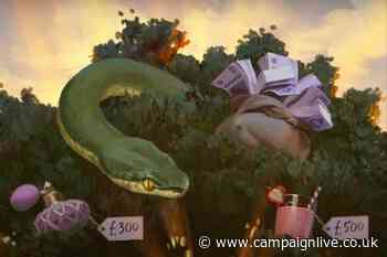 Channel 4 promotes upcoming series of Tempting Fortune with biblical animation