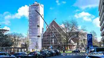 Betonrot vreet aan toren van  Catharinakerk in Hasselt