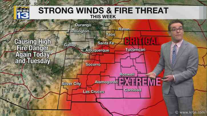 Dusty & gusty weather with rain/snow in northern New Mexico