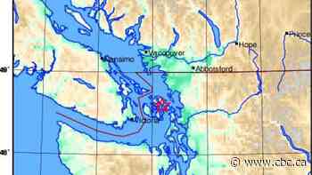 4.5-magnitude earthquake strikes near Sidney, B.C.