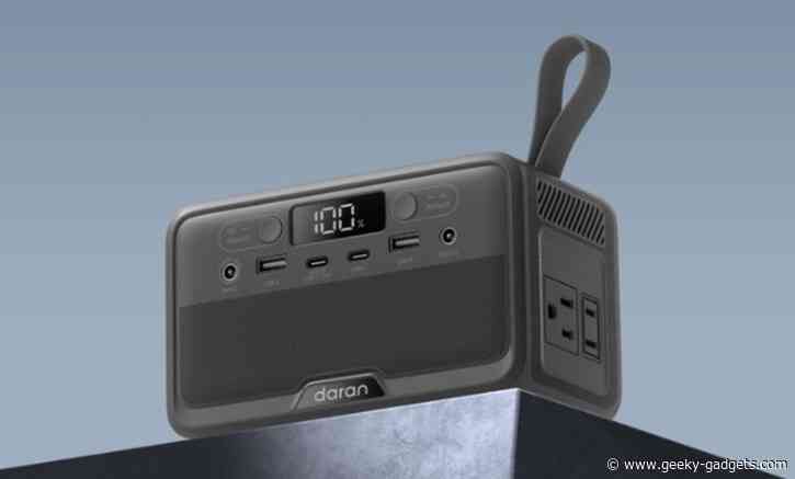 Daran R100 Compact Portable Power Station: Lightweight, Durable from $99