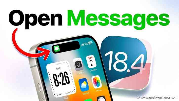 iOS 18.4 Dynamic Island Update: Instant Message Conversations