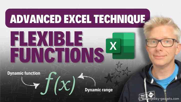 The Secret to Dynamic Excel Dashboards : Flexible Functions