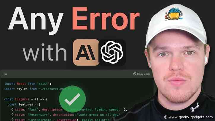 3 Steps to Fix Any AI Coding Error Fast : AI Debugging Made Easy