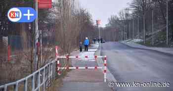 Uferstraße in der Wik: Stadt Kiel sperrt beliebten Weg