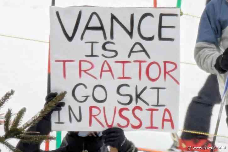 Vermonters Turn Up in Droves to Protest VP Vance's Ski Trip